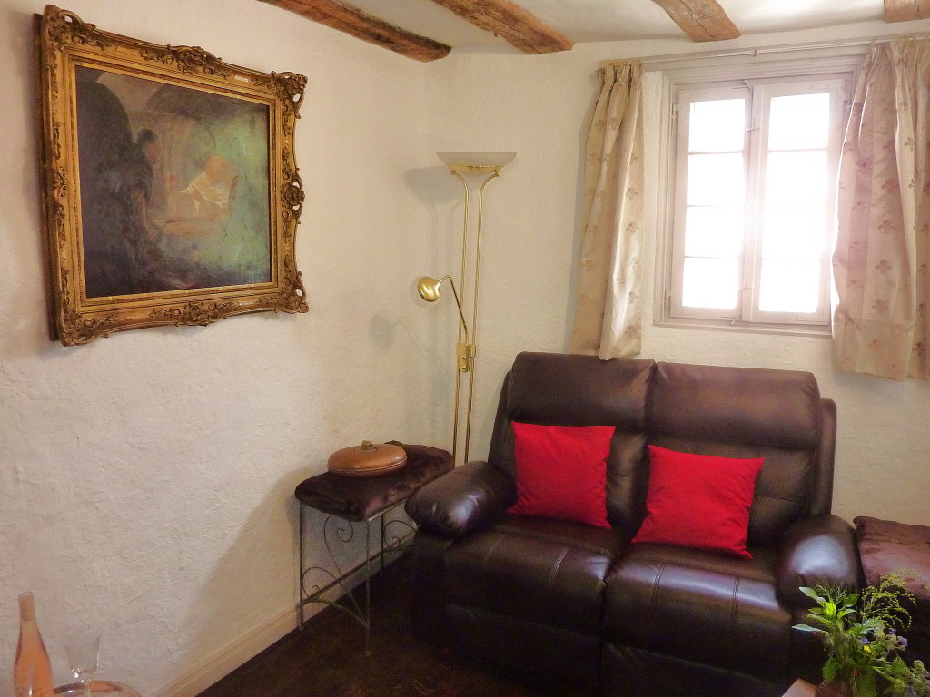 Couch im Fernsehzimmer - Mosel Urlaub in Ferienhaus Am Moselstausee, Am Moselstausee 6, 56858 St. Aldegund